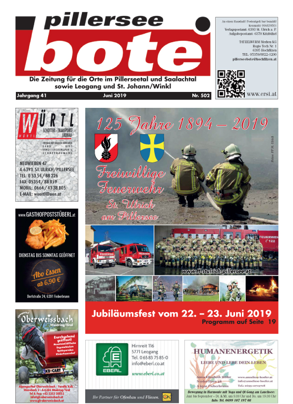 Pillerseebote Juni 2019