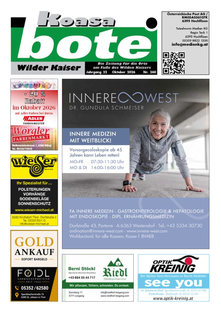 Wilder Koasa Bote Oktober 2026