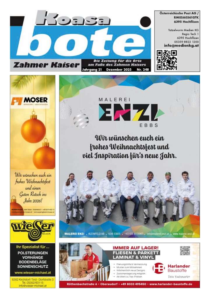 Koasabote Zahmer Kaiser Dezember 2025