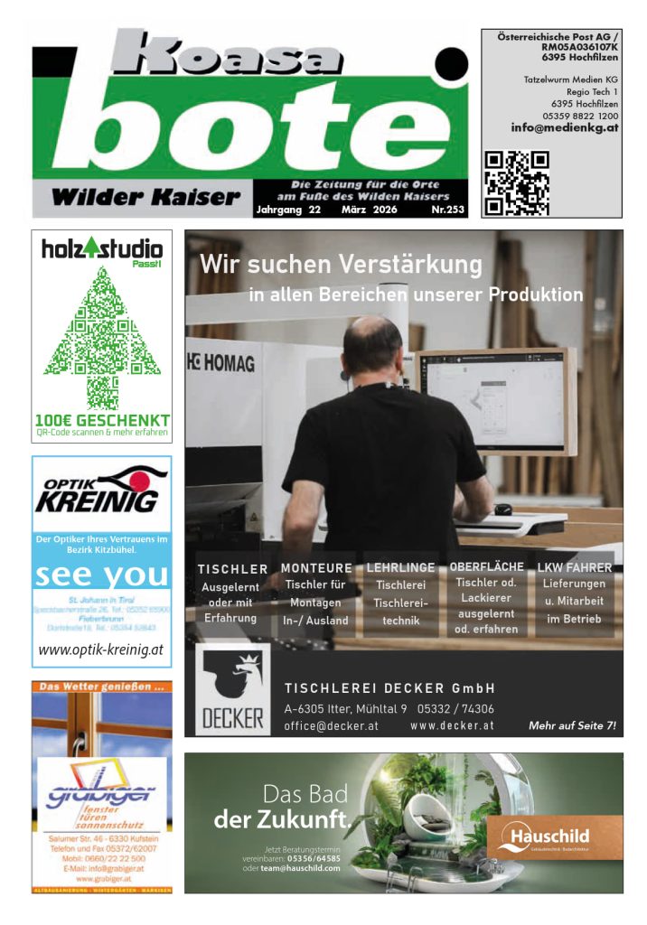 Wilder Koasa Bote März 2026