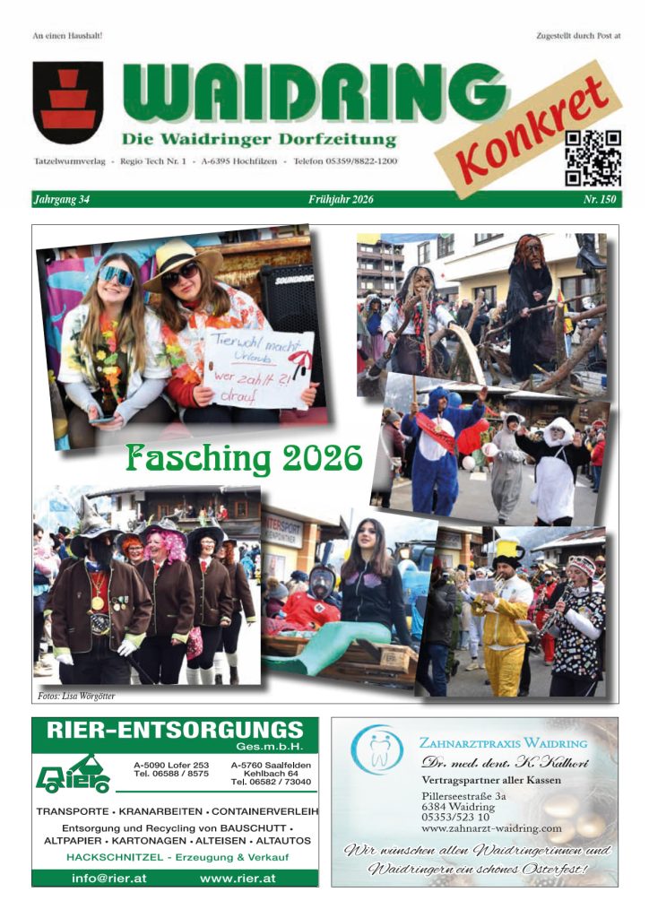 Waidring Konkret Frühjahr 2026
