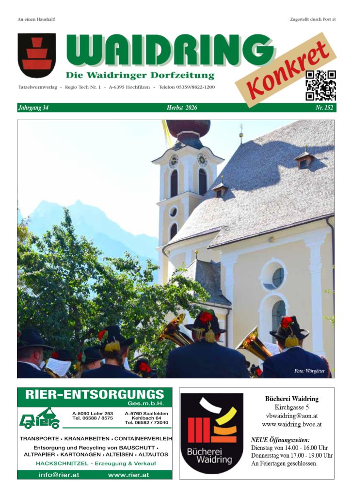 Waidring Konkret Herbst 2026