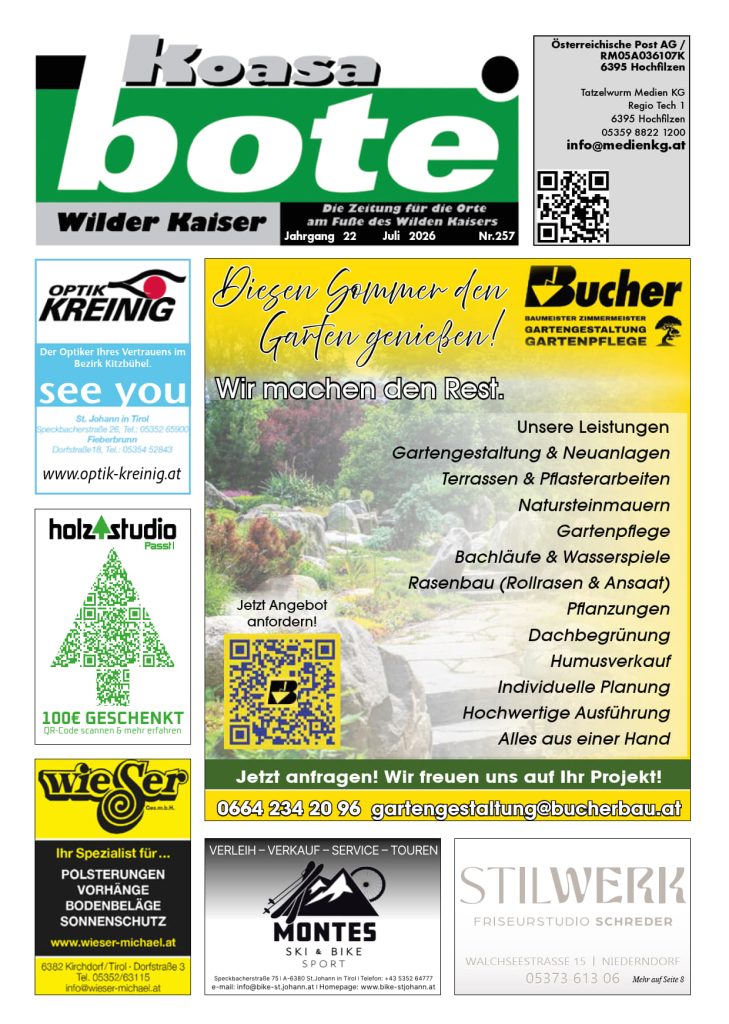 Wilder Koasa Bote Juli 2026