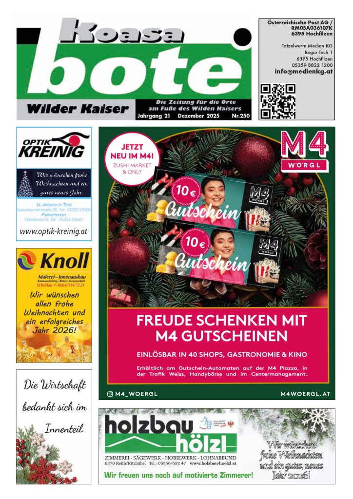 Wilder Koasa Bote Dezember 25