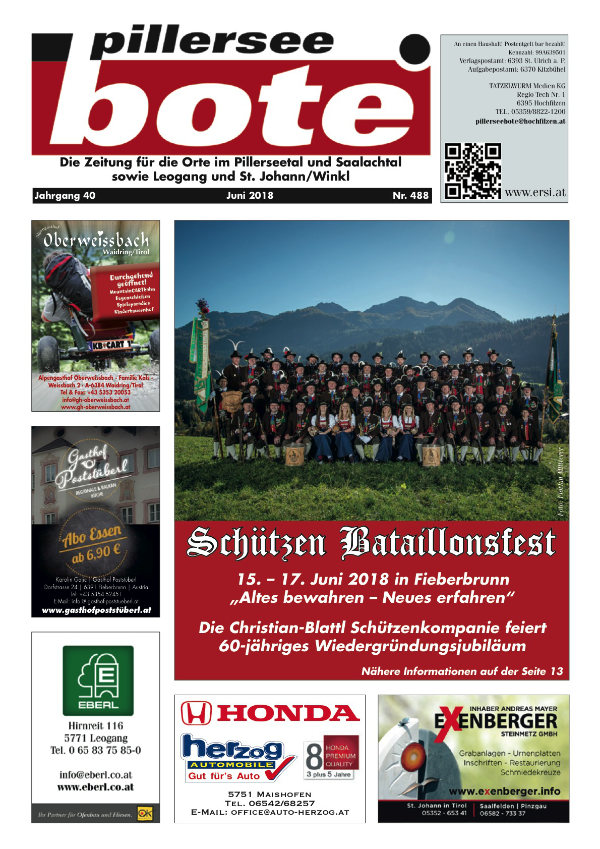 Pillerseebote Juni 2018