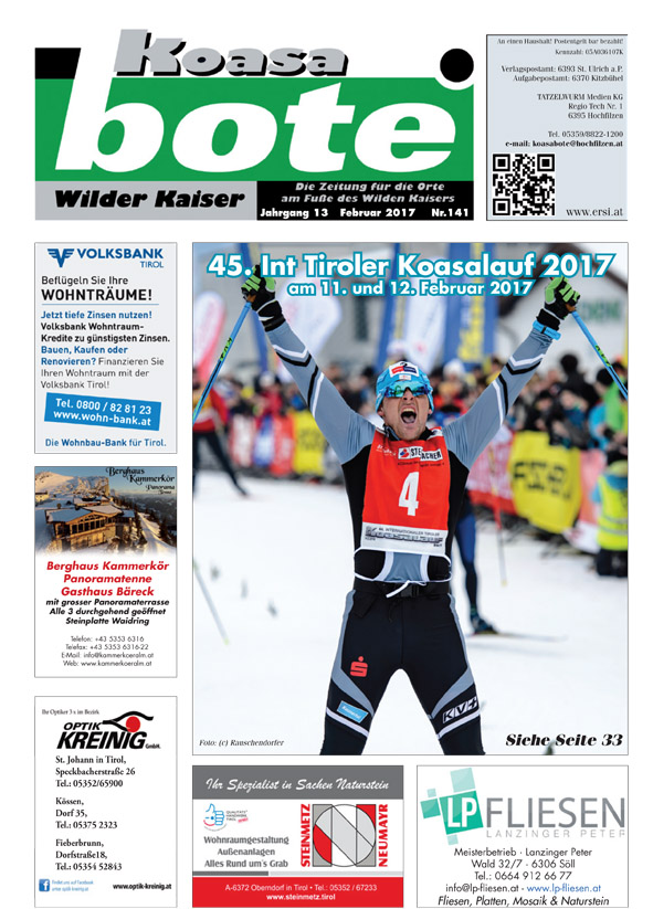 Koasabote Wilder Kaiser Februar 2017