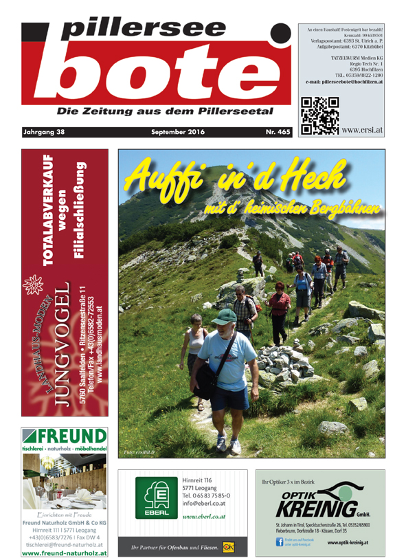 Pillerseebote September 2016